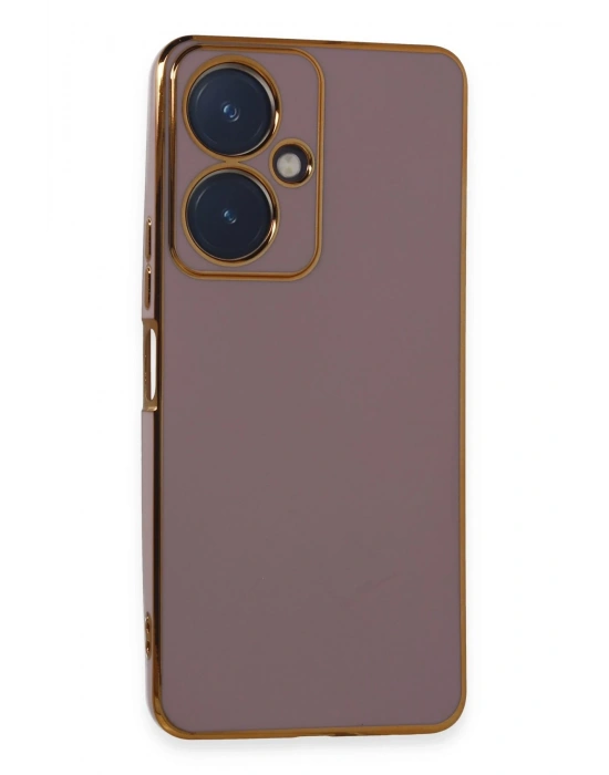 Newface Vivo Y27 Kılıf Volet Silikon - Mor