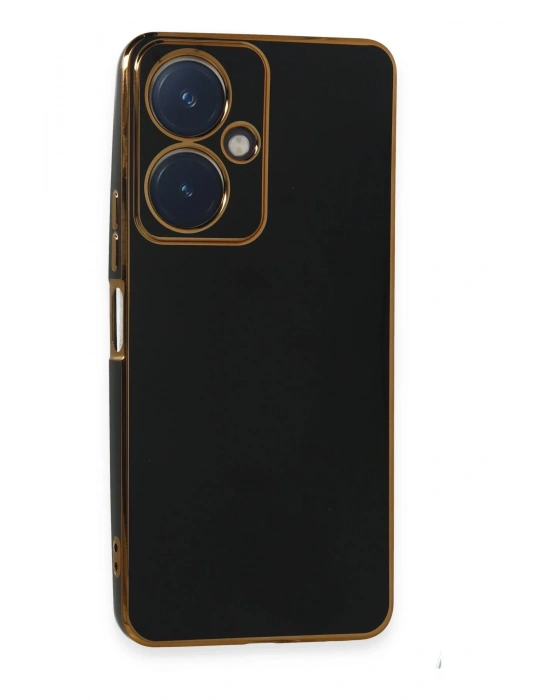 Newface Vivo Y27 Kılıf Volet Silikon - Siyah