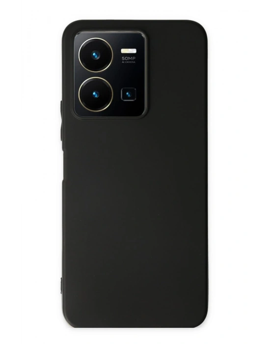 Newface Vivo Y35 Kılıf First Silikon - Siyah