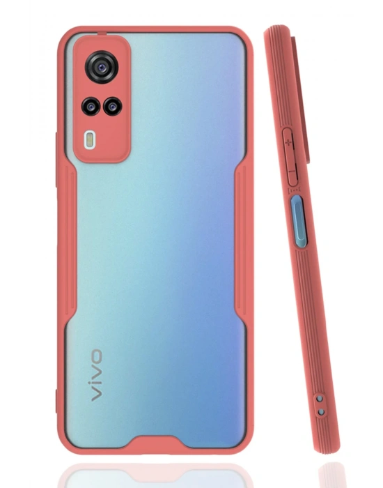Newface Vivo Y53S Kılıf Platin Silikon - Pembe