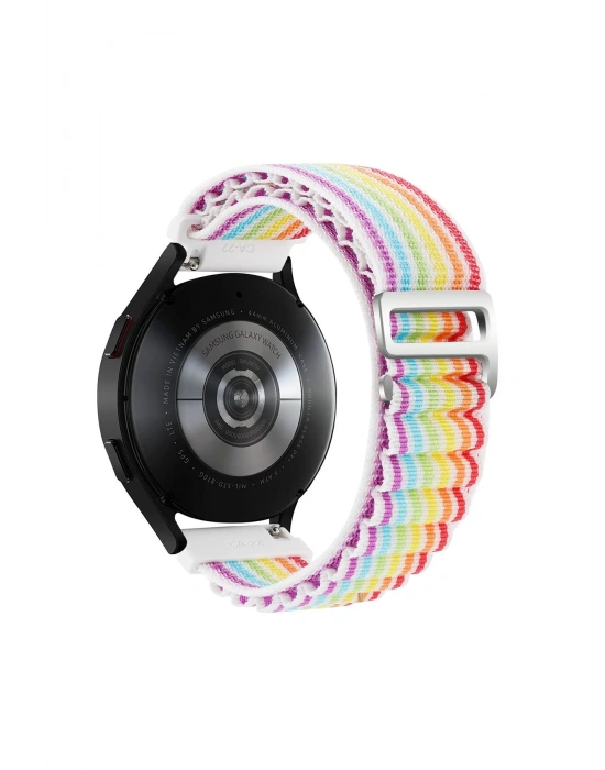 Newface Watch 20mm KR410 Kumaş Kordon - Gökkuşağı