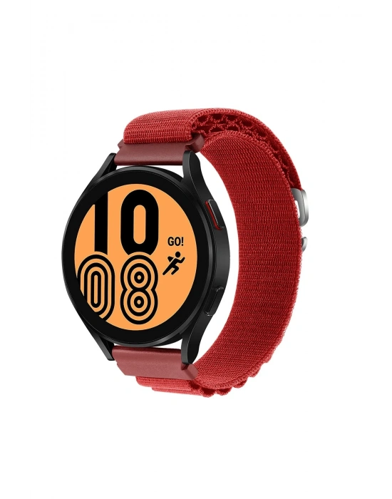 Newface Watch 20mm KR410 Kumaş Kordon - Kırmızı