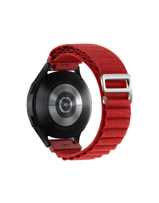 Newface Watch 20mm KR410 Kumaş Kordon - Kırmızı