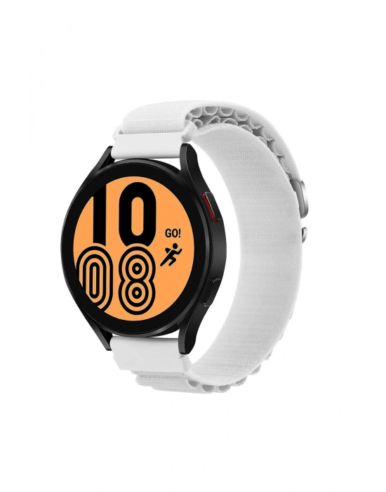 Newface Watch 22mm KR410 Kumaş Kordon - Beyaz