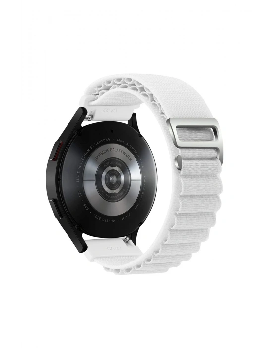 Newface Watch 22mm KR410 Kumaş Kordon - Beyaz