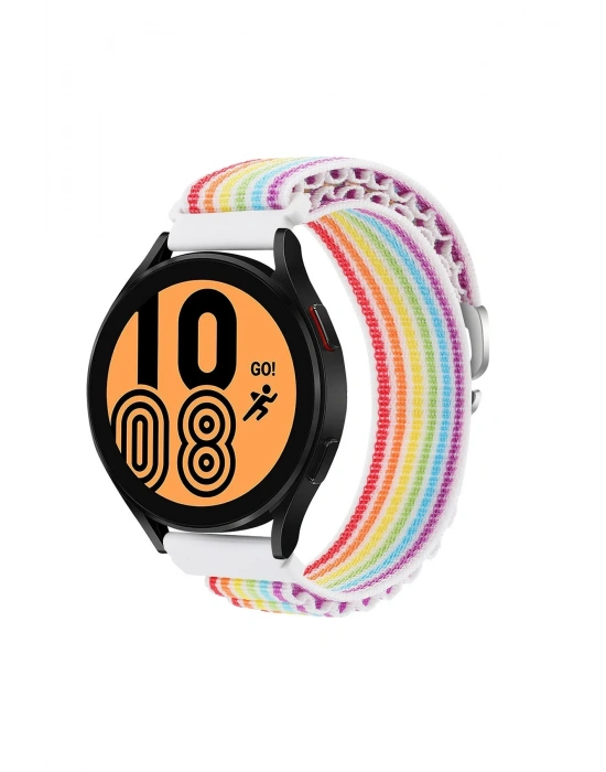 Newface Watch 22mm KR410 Kumaş Kordon - Gökkuşağı