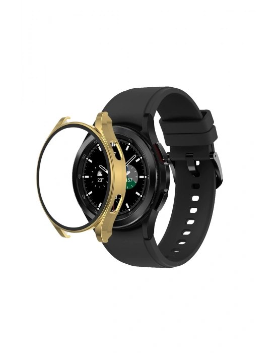 Newface Watch 5 Pro 45mm Wall Camlı Kasa Ekran Koruyucu - Gold