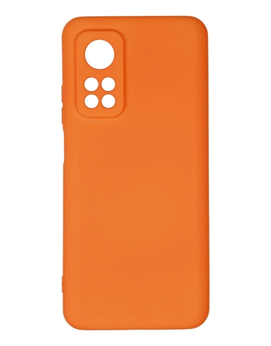 Newface Xiaomi Mi 10T Kılıf Nano içi Kadife Silikon - Turuncu