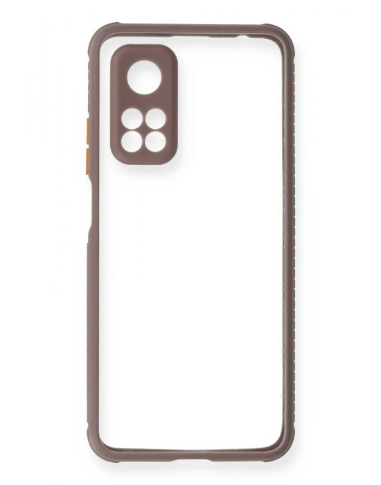 Newface Xiaomi Mi 10T Pro Kılıf Miami Şeffaf Silikon - Açık Mor