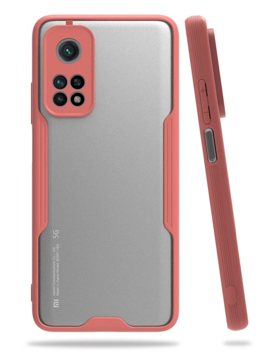 Newface Xiaomi Mi 10T Pro Kılıf Platin Silikon - Pembe