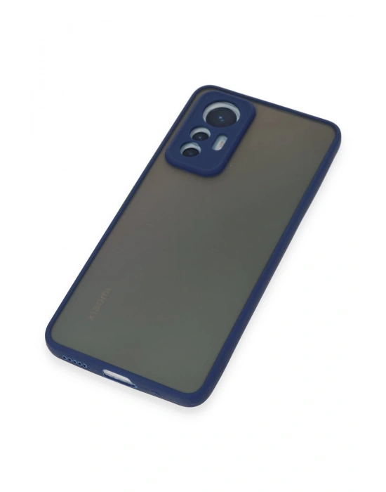 Newface Xiaomi Mi 12 Lite Kılıf Montreal Silikon Kapak - Lacivert