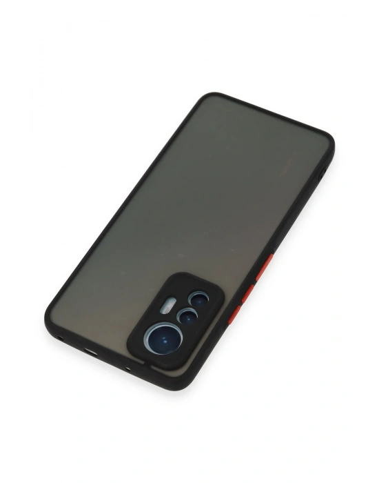 Newface Xiaomi Mi 12 Lite Kılıf Montreal Silikon Kapak - Siyah