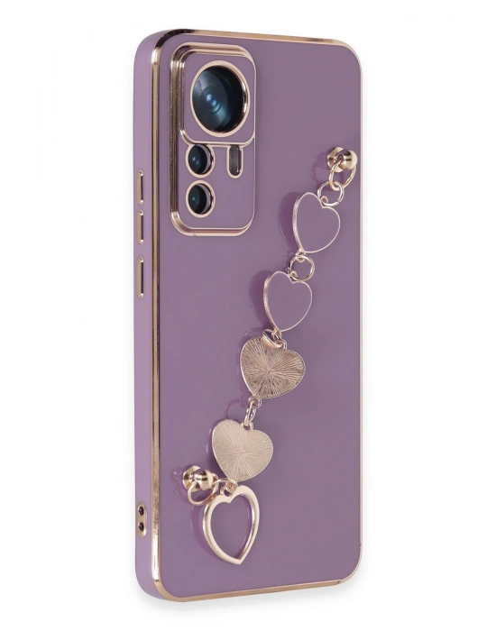 Newface Xiaomi Mi 12T Pro Kılıf Esila Silikon - Mor