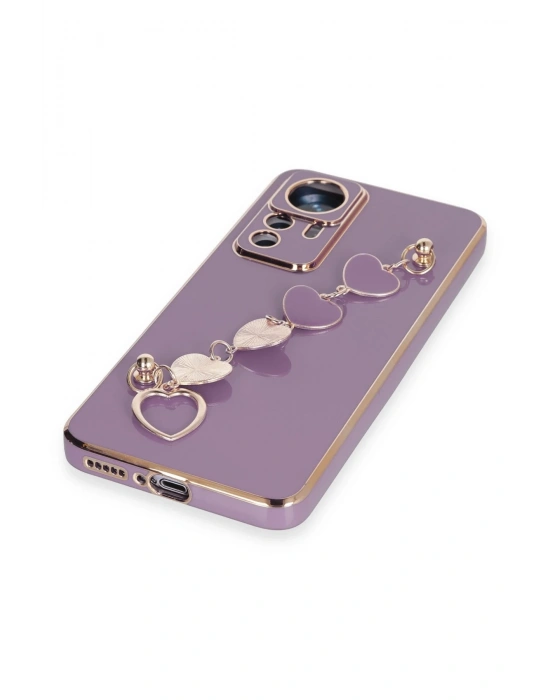 Newface Xiaomi Mi 12T Pro Kılıf Esila Silikon - Mor