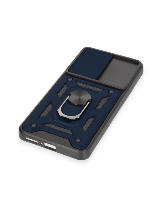 Newface Xiaomi Mi 12T Pro Kılıf Pars Lens Yüzüklü Silikon - Lacivert