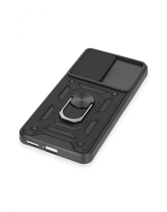 Newface Xiaomi Mi 12T Pro Kılıf Pars Lens Yüzüklü Silikon - Siyah