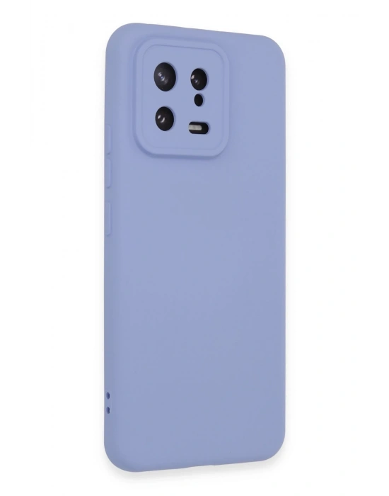 Newface Xiaomi Mi 13 Kılıf Nano içi Kadife Silikon - Lila