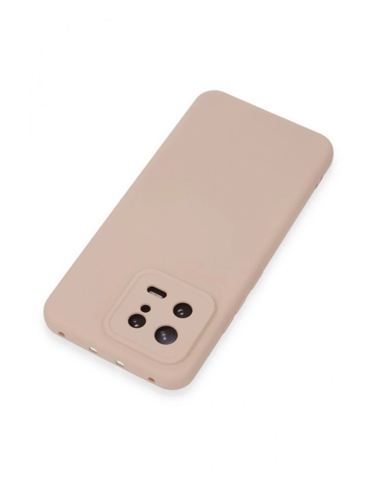 Newface Xiaomi Mi 13 Kılıf Nano içi Kadife Silikon - Pudra