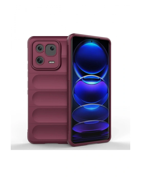 Newface Xiaomi Mi 13 Kılıf Optimum Silikon - Bordo