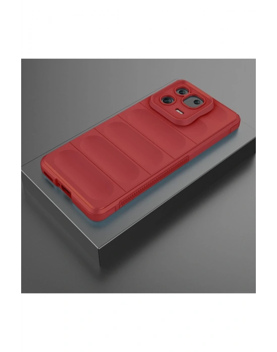 Newface Xiaomi Mi 13 Kılıf Optimum Silikon - Kırmızı