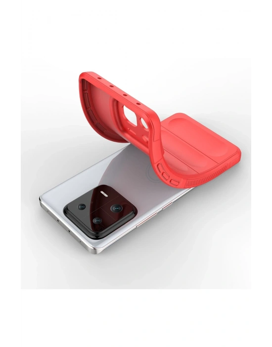 Newface Xiaomi Mi 13 Kılıf Optimum Silikon - Kırmızı