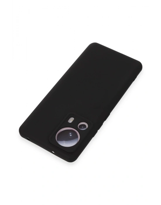 Newface Xiaomi Mi 13 Lite Kılıf Nano içi Kadife Silikon - Siyah