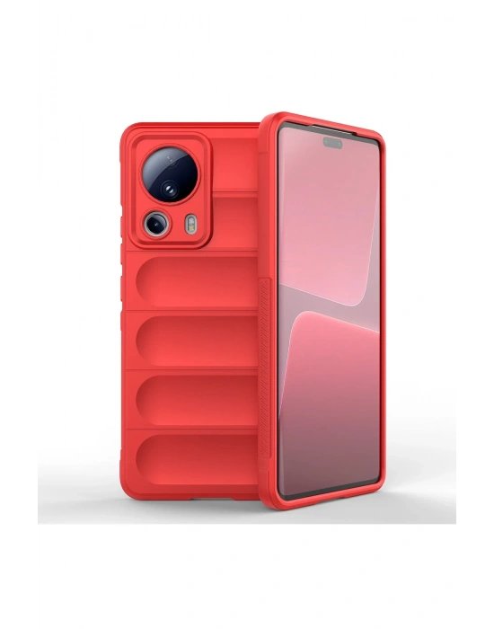 Newface Xiaomi Mi 13 Lite Kılıf Optimum Silikon - Kırmızı