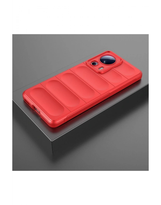 Newface Xiaomi Mi 13 Lite Kılıf Optimum Silikon - Kırmızı