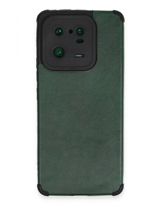 Newface Xiaomi Mi 13 Pro Kılıf Loop Deri Silikon - Yeşil