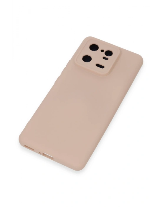 Newface Xiaomi Mi 13 Pro Kılıf Nano içi Kadife Silikon - Pudra