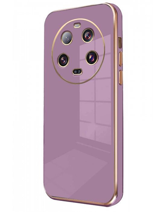 Newface Xiaomi Mi 14 Ultra Kılıf Volet Silikon - Mor