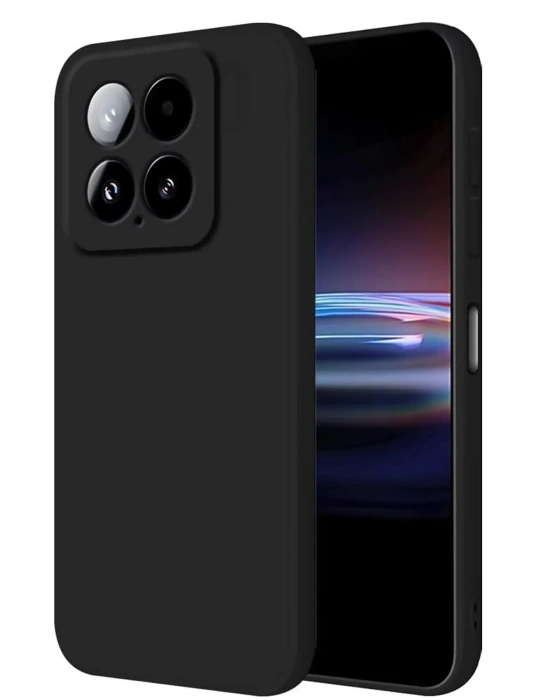 Newface Xiaomi Mi 14T Pro Kılıf Nano içi Kadife Silikon - Siyah