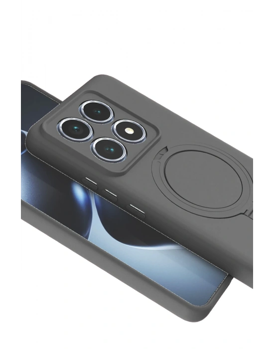 Newface Xiaomi Mi 14T Pro Regal Magsafe Standlı Kapak - Titan Gri