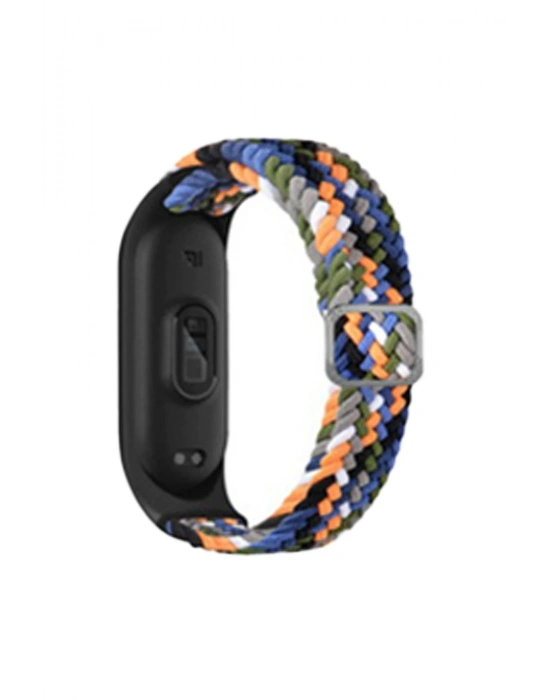 Newface Xiaomi Mi Band 4 Star Kordon - Gri-Turuncu
