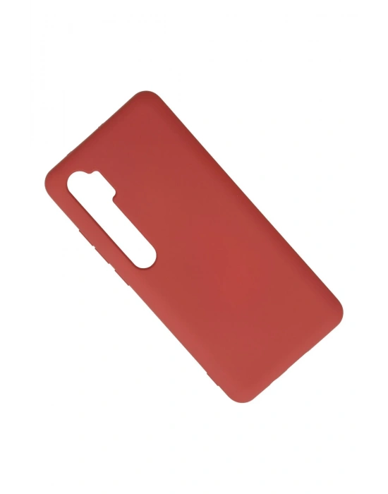 Newface Xiaomi Mi Note 10 Lite Kılıf Nano içi Kadife Silikon - Kiremit