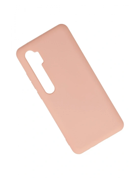 Newface Xiaomi Mi Note 10 Lite Kılıf Nano içi Kadife Silikon - Pudra