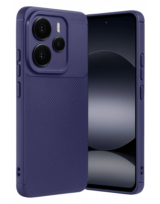 Newface Xiaomi Note 14 5G Auto Focus Karbon Kapak - Lacivert