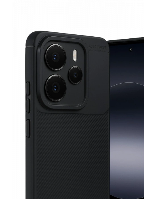 Newface Xiaomi Note 14 5G Auto Focus Karbon Kapak - Siyah