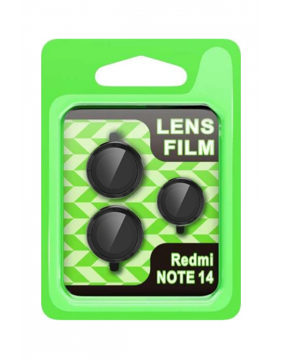 Newface Xiaomi Note 14 5G Raze Metal Kamera Lens - Siyah