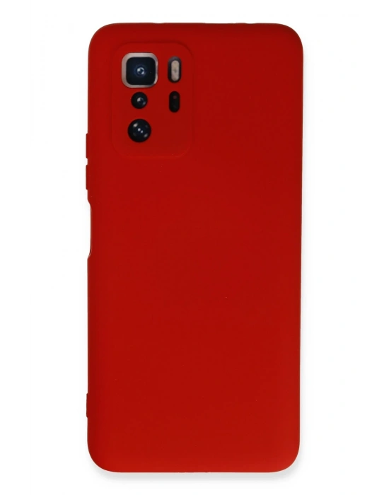 Newface Xiaomi Poco X3 GT Kılıf Nano içi Kadife Silikon - Kırmızı