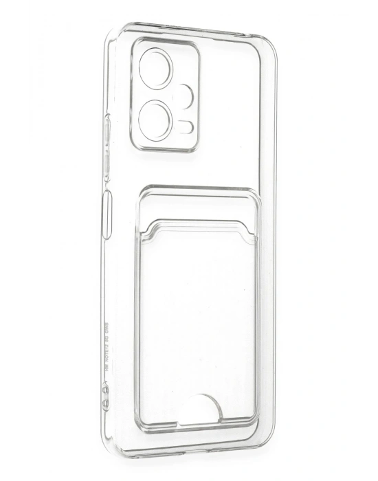 Newface Xiaomi Poco X5 5G Kılıf Kart Şeffaf Silikon - Şeffaf