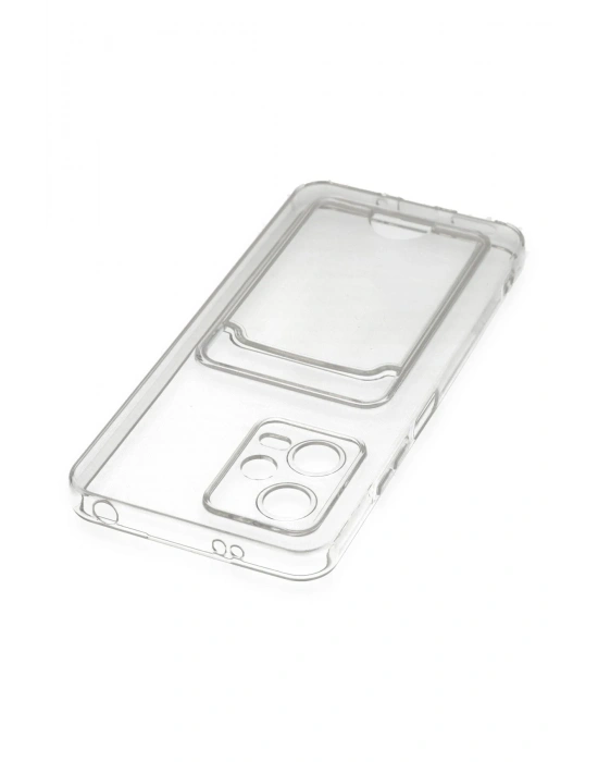 Newface Xiaomi Poco X5 5G Kılıf Kart Şeffaf Silikon - Şeffaf