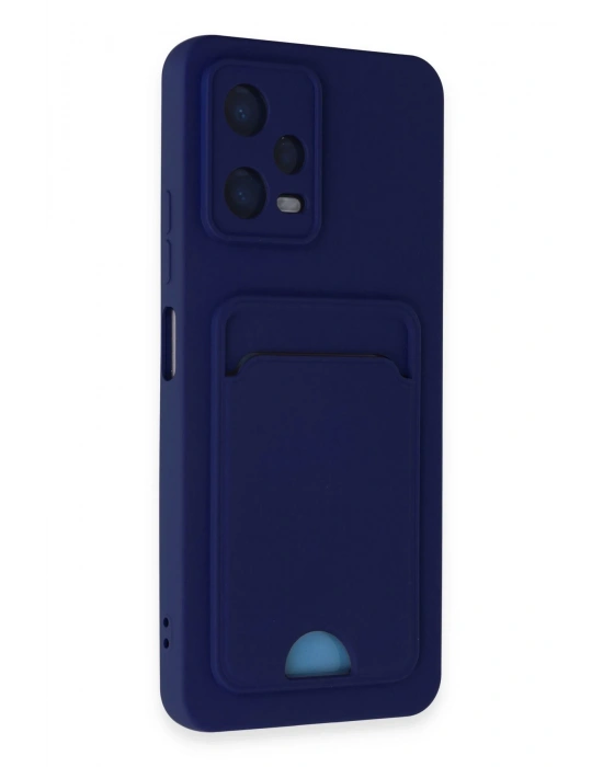 Newface Xiaomi Poco X5 5G Kılıf Kelvin Kartvizitli Silikon - Lacivert