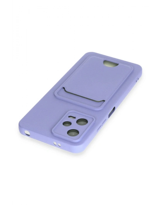 Newface Xiaomi Poco X5 5G Kılıf Kelvin Kartvizitli Silikon - Lila