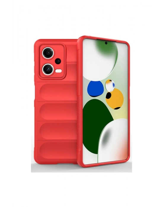 Newface Xiaomi Poco X5 5G Kılıf Optimum Silikon - Kırmızı