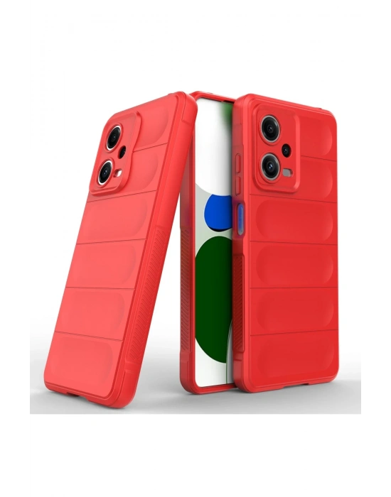 Newface Xiaomi Poco X5 5G Kılıf Optimum Silikon - Kırmızı