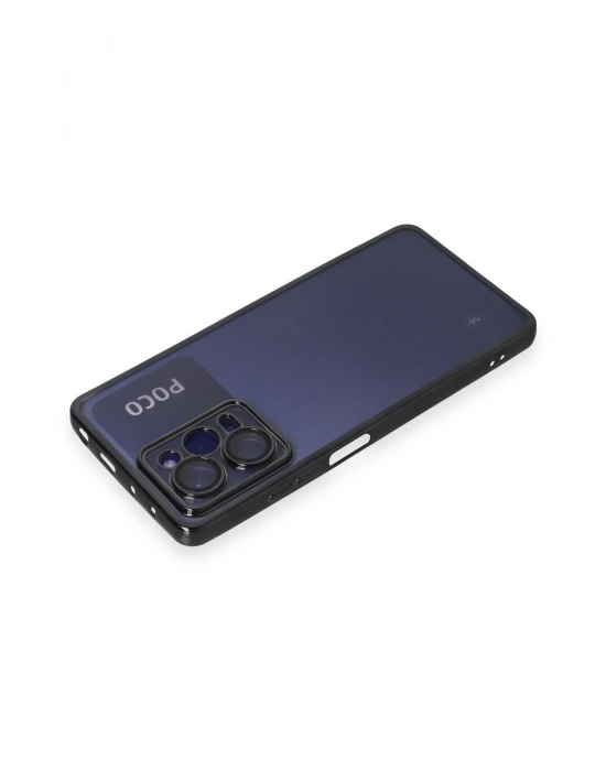 Newface Xiaomi Poco X5 Pro 5G Kılıf Razer Lensli Silikon - Siyah