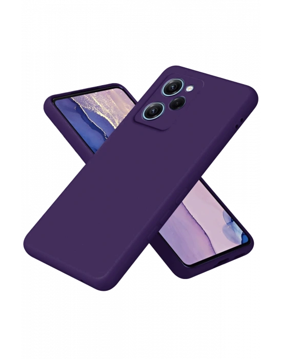 Newface Xiaomi Poco X5 Pro 5G Nano içi Kadife Silikon - Mor