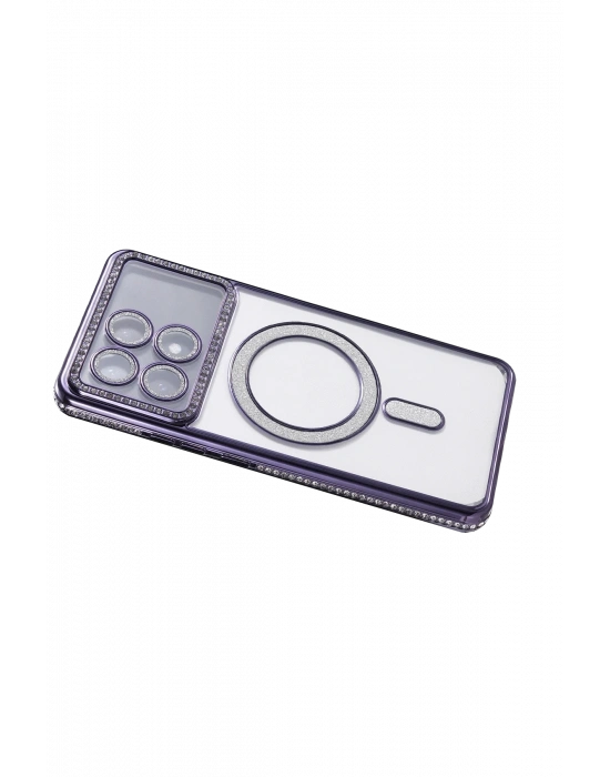 Newface Xiaomi Poco X6 Pro Joke Simli Magneticsafe Kılıf - Derin Mor