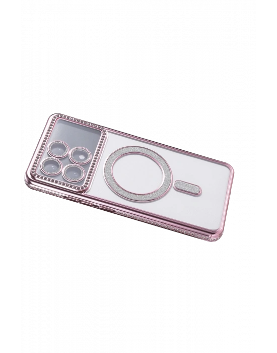 Newface Xiaomi Poco X6 Pro Joke Simli Magneticsafe Kılıf - Pembe